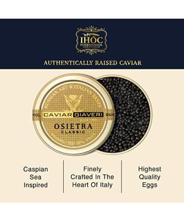 Sturgeon Caviar Giaveri Osetra Imported from Italy (30 gr) - Buy Online on GoSupps.com