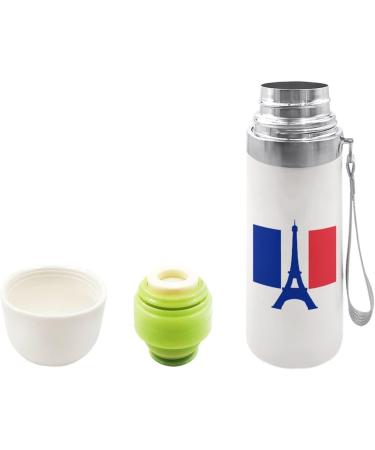 Eiffel Tower France Flag Insulated Water Bottle 19 OZ Stainless Steel Travel Mug For Drink Sports Camping Hiking Outdoors - Buy Online on GoSupps.com