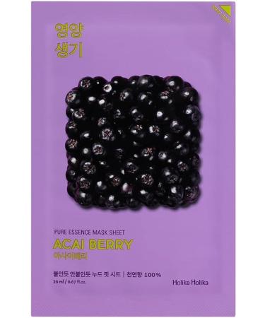 Holika Holika Pure Essence Mask Sheet Acaiberry 23 ml - Buy Online on GoSupps.com