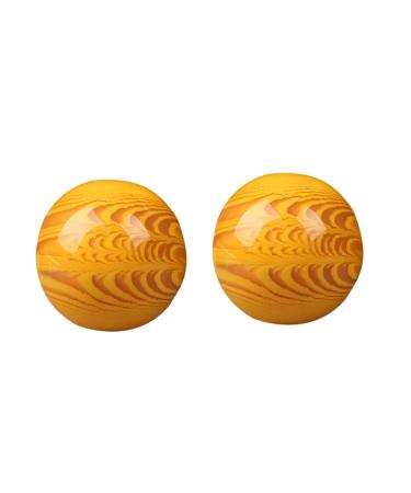 Fomiyes 2st Health Ball from Sea pasture Chinese massage balls Massage rolls for full-finger gymnastics gloves handle reinforcement whom wan beeswax natural resin synthesis