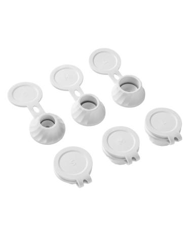 Inverted Bottle Lid - Inverted Leak-Proof Bottle Lid | White Bottle Lid Set No Waste Bottle Lids for Condiment Containers Shampoo Bottle