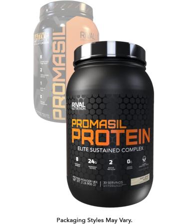 Rivalus Promasil Soft Serve Vanilla (8 Source) Sustained Blend W/Whey Isolate + Casein 2 Lbs 907 gram - Buy Online on GoSupps.com