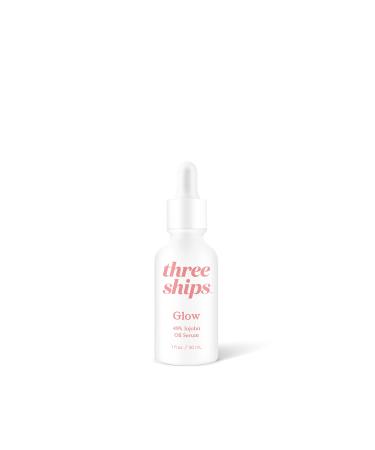 Three Ships Glow Jojoba Oil Serum As Seen on TV - Vegan Facial Serum Hydrates Corrects + Balances Skin Intensive Natural Face Serum for Oily/Combo Skin 30mL