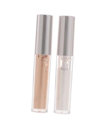 DOITOOL 2pcs Liquid Eyeshadow Highlighter Eye Glitter Cosmetics Long Lasting Eyeshadow Stamp Miss
