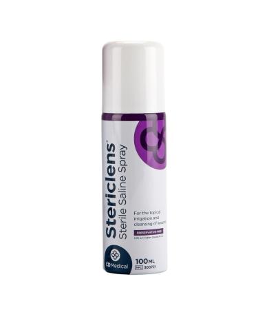 Stericlens Sterile Saline Spray Wound Cleansing & Piercing Aftercare Spray - 100ml