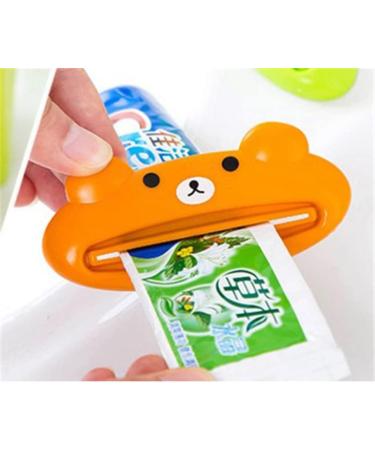 Kids Toothpaste Squeezer 4 Pack Animal Design: Bear, Frog, Cat, Panda | Plastic Makeup Tube Squeezer - Buy Online on GoSupps.com