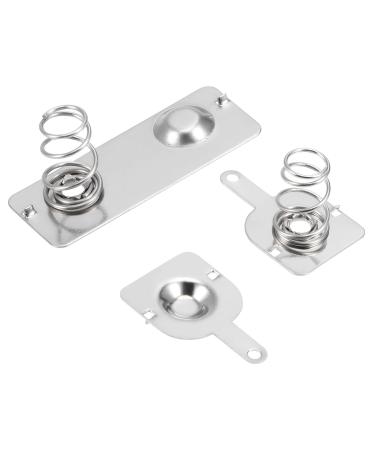 MECCANIXITY 20 Pcs AA Battery Plate 29mmx11mm and 20 Pairs AA Battery Plate 12mmx12mm Positive to Negative Spring Contact Plate