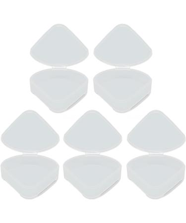 ZJchao Powder Puff Box Plastic Triangle Makeup Puff Container Transparent for Powder Rooms for Beads - Buy Online on GoSupps.com