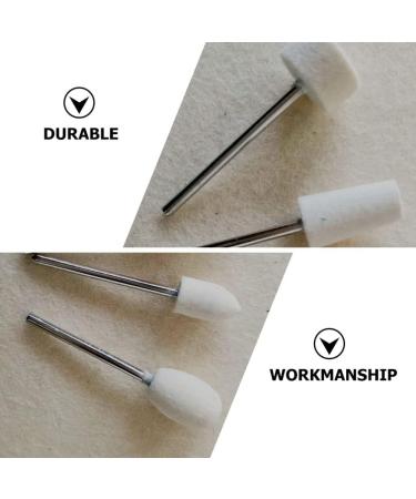 Lurrose 1Set nail polish manicure tools faux nails Nail sanding bits Sturdy grinding heads pedicure tools cleaning kit electric rotary polishing file Nail Beauty Tools Manicure File Bit - Buy Online on GoSupps.com