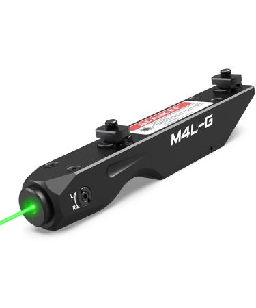 Votatu M4L-G Green Laser Sight Compatible with M-Lok Rail Surface, Ultra Low-Profile Tactical Rifle Laser Sight with Strobe Function Magnetic Rechargeable