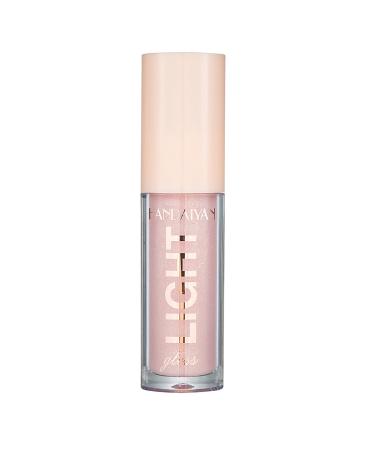 hhseyewell Plumping Lip Gloss Clear 12-color Lacquer Gloss Glass Pearl Glaze Lip Lip Dense Lip Lip Liquid Water Moisturizing Gloss Gloss Lipstick Bling Lipstick One Size B