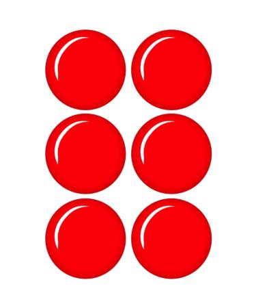 6 x Rudolph's Red Nose Edible Wafer or Icing Cupcake Toppers Fun Xmas Party Cake Decorations (Edible Wafer Card)