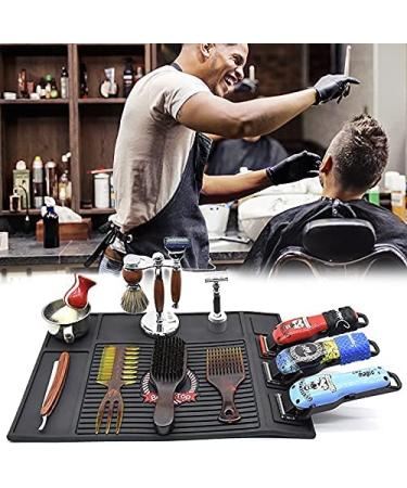 Barber Tools Organizer Mat | Flexible Anti-Slip Magnetic Pad for Clippers | Black Magnet Strip Station Pad for Hairstylist - Buy Online on GoSupps.com