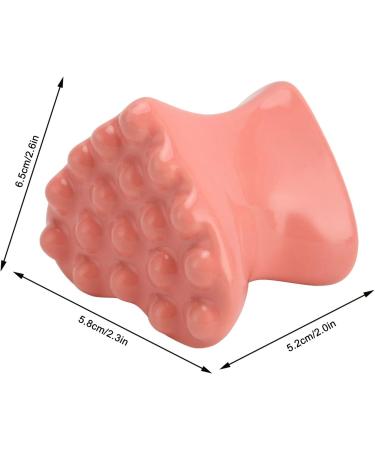 Ceramic Gua Sha Tool - Pink Heart Shape Facial Massage for Eye Face Neck & Skin Care | Universal Beauty Essential - Buy Online on GoSupps.com