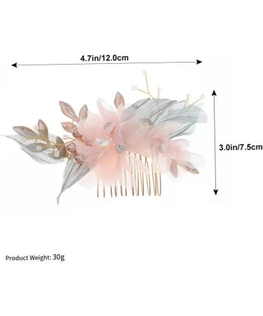 minkissy 1 Pc Comb Flower Hair Accessories Bridal Headpiece Hair Decorations Exquisite Headwear Hair Accessory Handmade Hair Decor Flower Hair Decor Hairpin Fabric Bride The Flowers - Buy Online on GoSupps.com