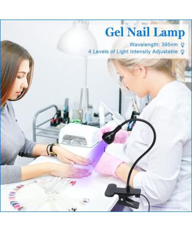 Mlogiroa LED Nail Dryer for Gel Nails 3W Mini Lamp - Portable USB Charge Nail Art Light - Black - Buy Online on GoSupps.com