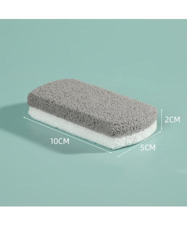 Buy Cuhza Double-Sided Pumice Stones - Effective Foot Care for Hard Skin | 2 Pack Pedicure Stones for Smoothing & Peeling - White Gray - Buy Online on GoSupps.com