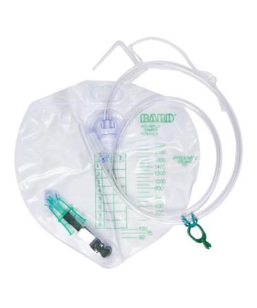 1 Each Single Bedside Drainage Bag - Sterile Capacity 2000ccSingle-hook hanger (string) BARD MEDICAL DIVISION 154002