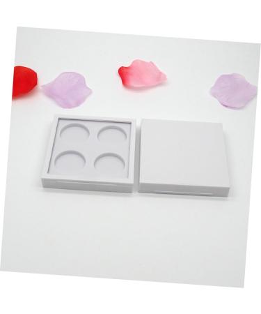 Outanaya 2pcs 4 Eyeshadow Case Eyeshadow Pan Holder Eyeshadow Palette Eyeshadow Containers Empty White - Buy Online on GoSupps.com