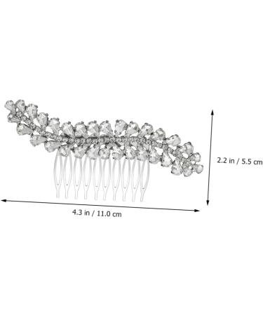 Didiseaon 1 Pc Comb Glammetic Glamzilla Headpuones Silver Dance Parties Glamorous The Wed Hair Prop Creative Headdress Unique Hair Accessories Decorate Hairpin Bride Headgear Alloy - Buy Online on GoSupps.com