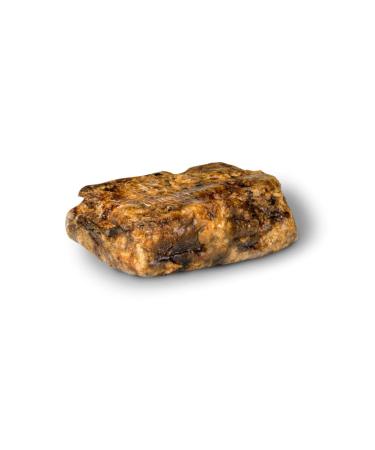 Jersey Botanical Raw African Black Soap 4 oz. Bar for Acne and Dark Spots - All Skin Types-Face  Body  and Hair - From Ghana - Anti-Aging - Use with Raw Shea Butter.