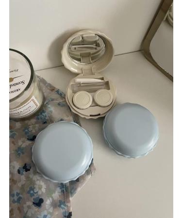Miedeon Travel Contact Lens Container Set - 6-Piece Portable Etui for Easy Lens Storage - Blue - Buy Online on GoSupps.com