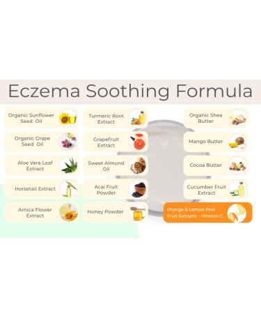 Soothing Eczema & Acne Relief Body Butter | Organic Shea Cocoa & Mango | Fragrance-Free | 24 Hour Hydration | 8 Oz for All Skin Types - Buy Online on GoSupps.com