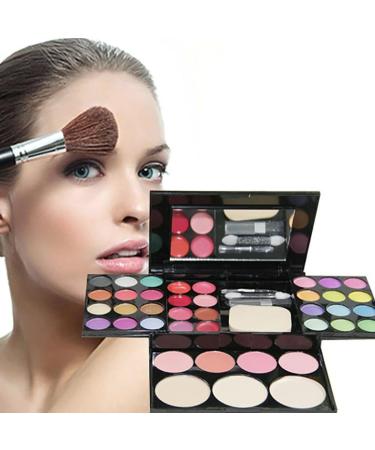 Buy Ladies Vegan Makeup Kit - All-in-One Eye Shadow Palette & Blush Set - Multi Colored Gift Box - Buy Online on GoSupps.com