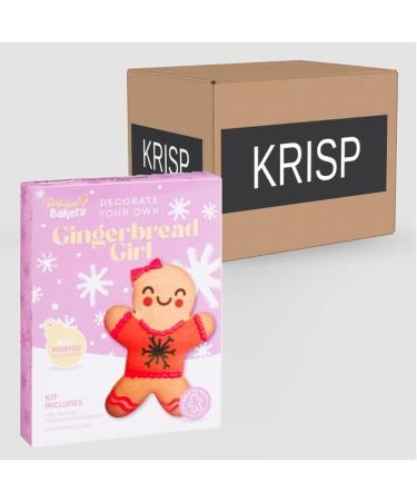 1 x 115g Gingebread Girl Kit Candy Decoration Icing Pre-Baked Cookie Biscuit Christmas Snack Stocking Filler - Buy Online on GoSupps.com