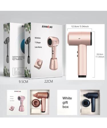 Cordless Hair Dryer for Women Rechargeable Wireless Blow Dryer Low Noise Travel Hair Dryer Hot/Cold Mini Hair Dryer for All Hair Types - Buy Online on GoSupps.com