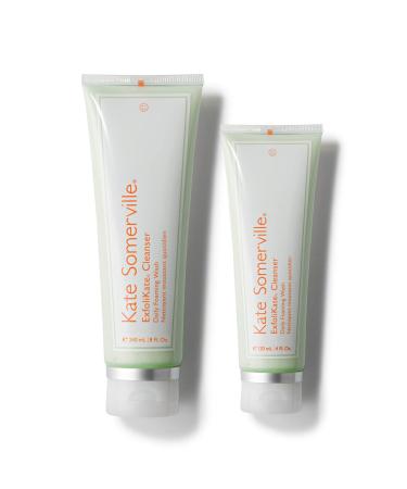 Kate Somerville ExfoliKate Cleanser - Daily Foaming Face Wash with Glycolic & Lactic Acid - 8 Fl Oz - Buy Online on GoSupps.com