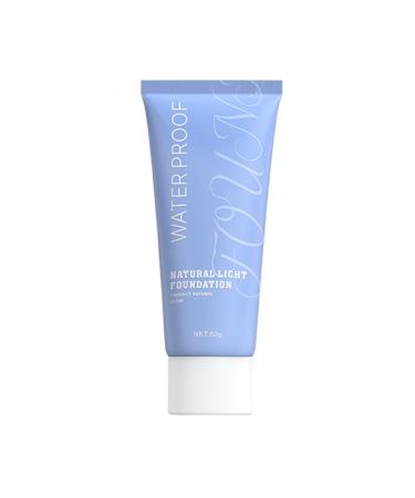 Liquid Foundation Mattifying & Waterproof Liquid Concealer Beauty Cosmetics Face Foundation Camouflage Suitable for Travel Vacation Performance and Dating 02 Natural