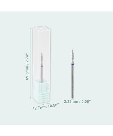 VOCOSTE Long Spiral-M Flame Blast Nail Drill Bit Stainless Steel Silver Tone - Buy Online on GoSupps.com