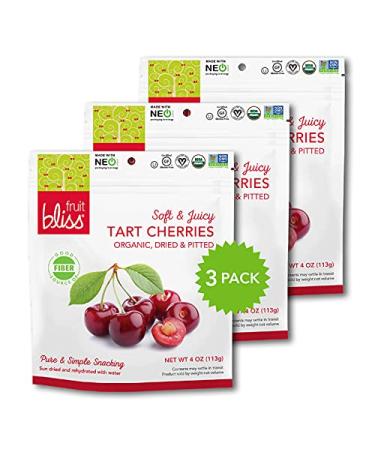 Organic Soft & Juicy Dried Cherries - Gluten-Free Vegan Snacks - 12 Oz Total - Buy Online on GoSupps.com