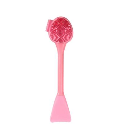 Rongweiwang facial cleaning brush silicone-facial massage brush peeling facial cleaning brush facial cleaning double head fish form pink