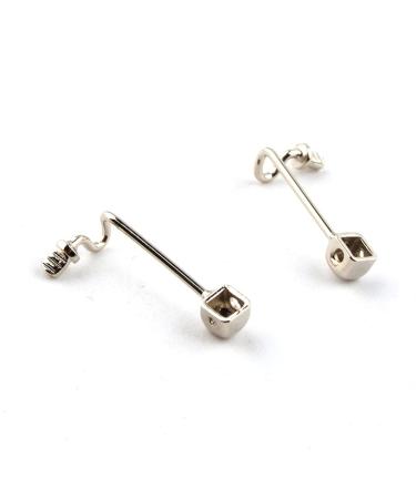 SBTRKT 100pcs (50 Pairs) Eyeglass Nose Pad Arms Stainless Steel Nose Pads Eyeglass Repair Parts
