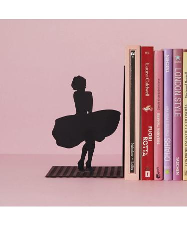 Buy Balvi Marilyn Black Metal Bookend - Unique Original Design for Stylish Book Storage | Shop Internationally - Buy Online on GoSupps.com