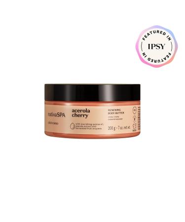 Nativa SPA by O Boticario Acerola Cherry Renewing Body Butter Deep Nourishment for Supple Glowing Skin 1.05 Ounce (200g) - Buy Online on GoSupps.com