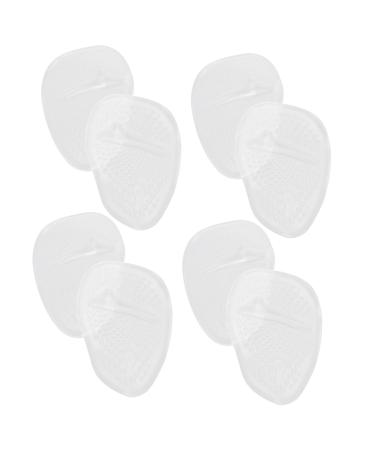 FOMIYES 4 Pairs High Heels Mat Breathable High Heel Inserts Metatarsal Pads Half Shoe Cushions Foot Pad Sports White 10X7X0.8CM