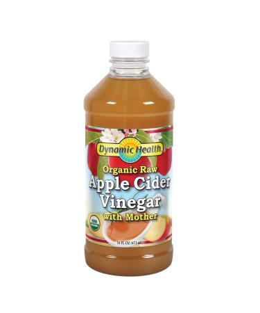 Dynamic Health  Laboratories Organic Raw Apple Cider Vinegar with Mother 16 fl oz (473 ml)