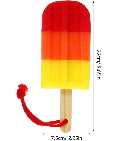 NOLITOY Ice Cream Shaped Exfoliating Bath Sponge | Premium Body Wash & Scrubber | Ideal Bathing Accessory for Men & Women - International Shipping Available - Buy Online on GoSupps.com