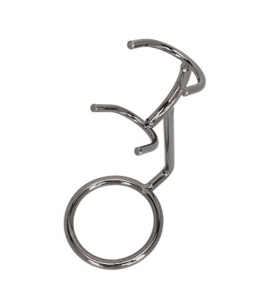 Stainless Steel Shaver Holder Stand | Black Razor Brush Holder for Optimal Ventilation - Buy Online on GoSupps.com