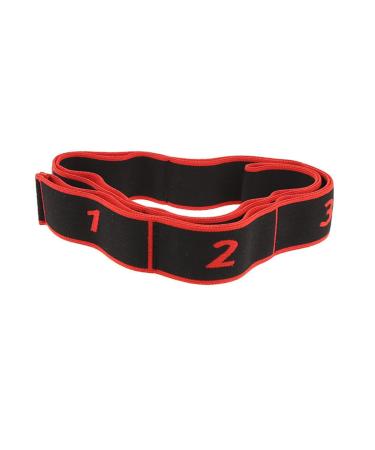 SUPVOX Resistance Loop Fitness Strap Drawstrings Booty Elastic Bands Stretch Band Auxiliary Elastic Bands Home Work Out Go Fit Bands for Exercising Flexstrap Auxiliary Belt Red Yoga