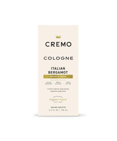 Cremo Italian Bergamot Spray Cologne For Men A Combination of Italian Bergamot Neroli Blossom and Fresh Vetiver 3.4 Fl Oz - Buy Online on GoSupps.com
