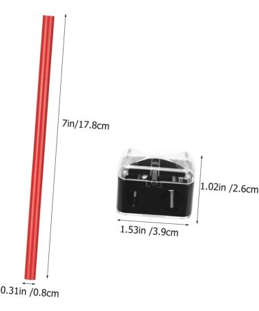 Healvian 1 Set Eyebrow Pencil Eyebrow Pen Eye Brow Pencil Brow Pencil Dark Pens Wood Red 1 count (Pack of 1) Red - Buy Online on GoSupps.com