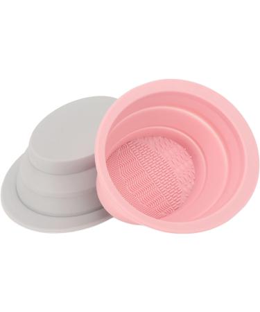 ZJchao Compact Silicone Makeup Brush Cleaning Bowl Foldable Brush Cleaner for Makeup Brush Sponge Powder Puff Suitable for Travel (Purple) - Buy Online on GoSupps.com