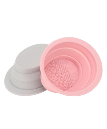 Silicone Makeup Brush Cleaning Mat & Bowl | Foldable Washing Tools - Ideal for Brushes & Sponges | Eco-Friendly Green - Buy Online on GoSupps.com