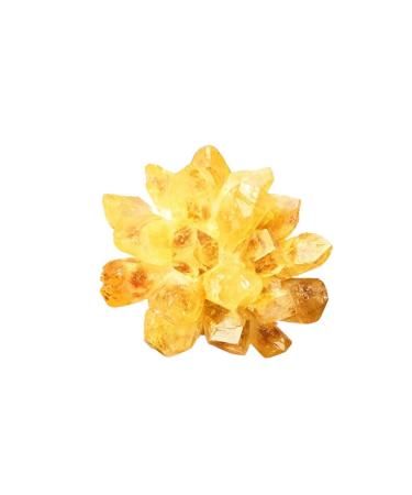 Natural Crystal Rough Natural Crystal 200-300g Natural Yellow Quartz Cluster for Home and Office Decoration Crystal Stone