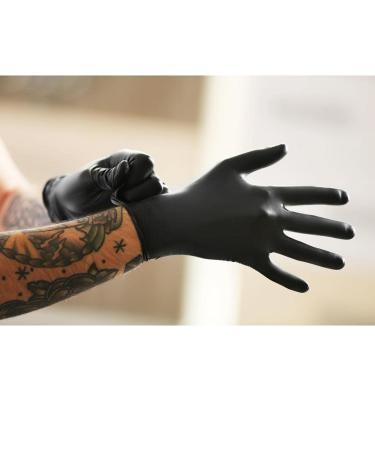 Shamrock Black Latex Examination Gloves (Medium) - Powder Free | Shop Now - Buy Online on GoSupps.com