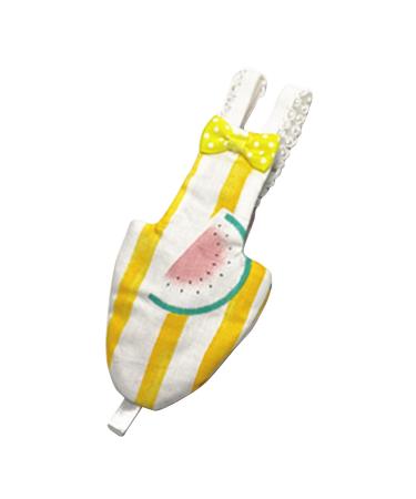 mayDONG Bird Parrot Diaper Waterproof Flight Suit Nappy Clothes for Cheek Conure Parakeet Cockatiels Pigeons Large Pet Bird Watermelon